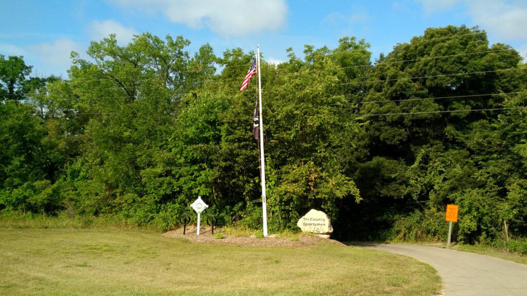 Entrance flag pole