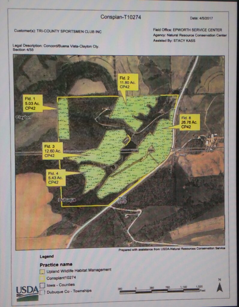 Map of pollinator fields