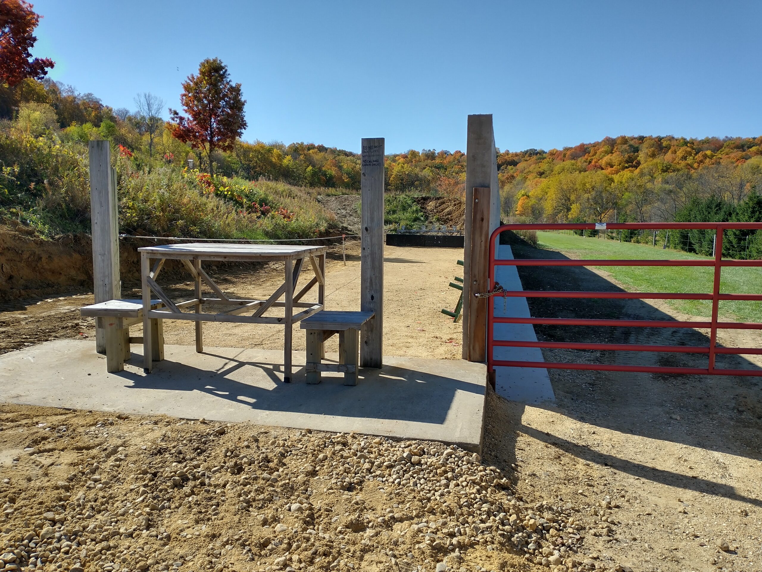 Separation from the rifle range