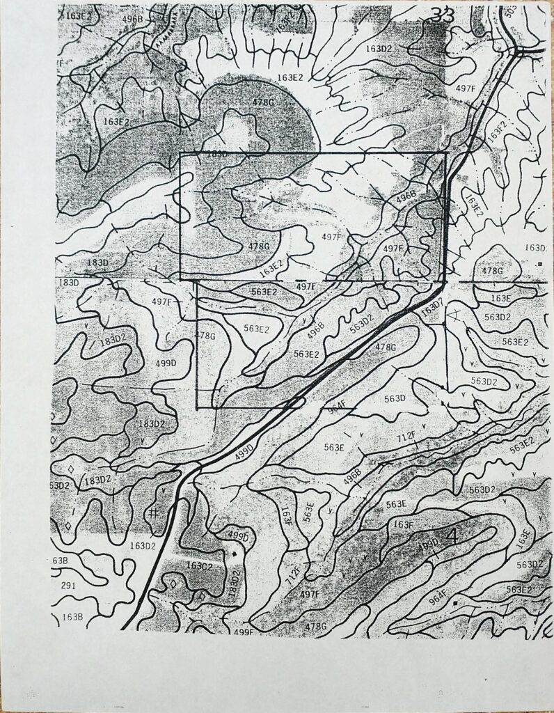 Map of soil types