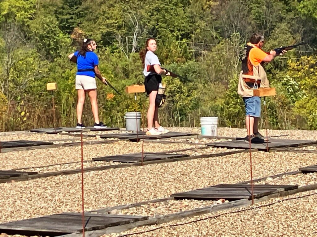 Shooters at the 2023 trap shoot