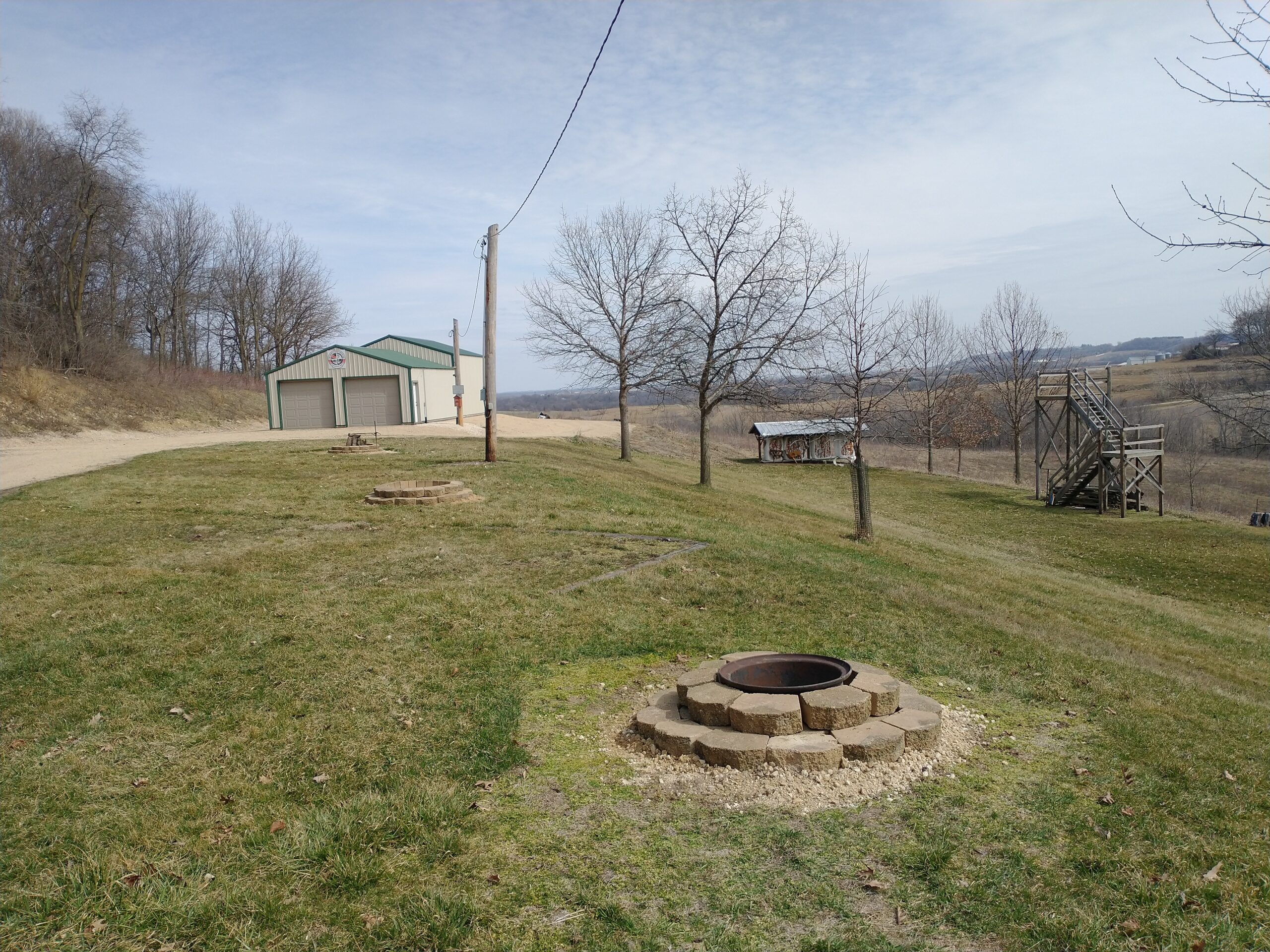Three new fire rings at campsites