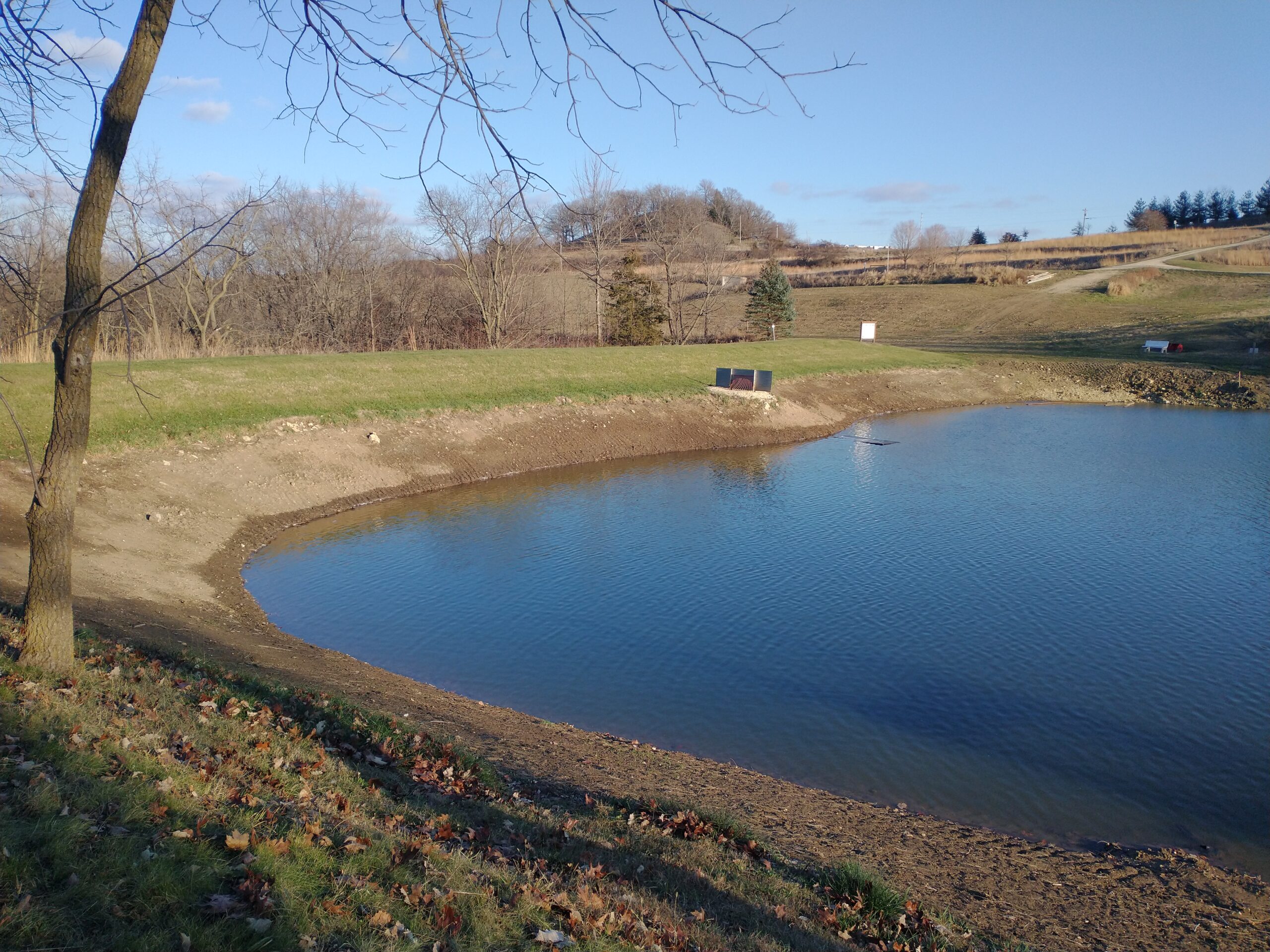 Water level of pond