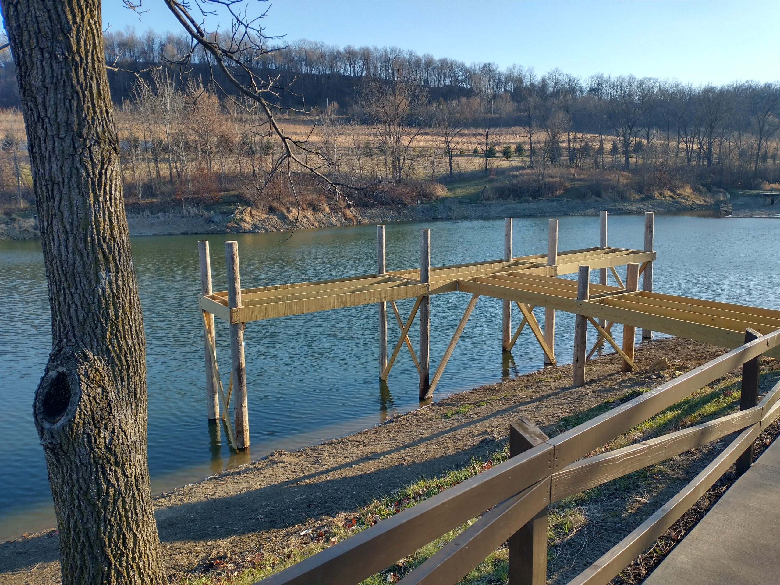 Water level of pond