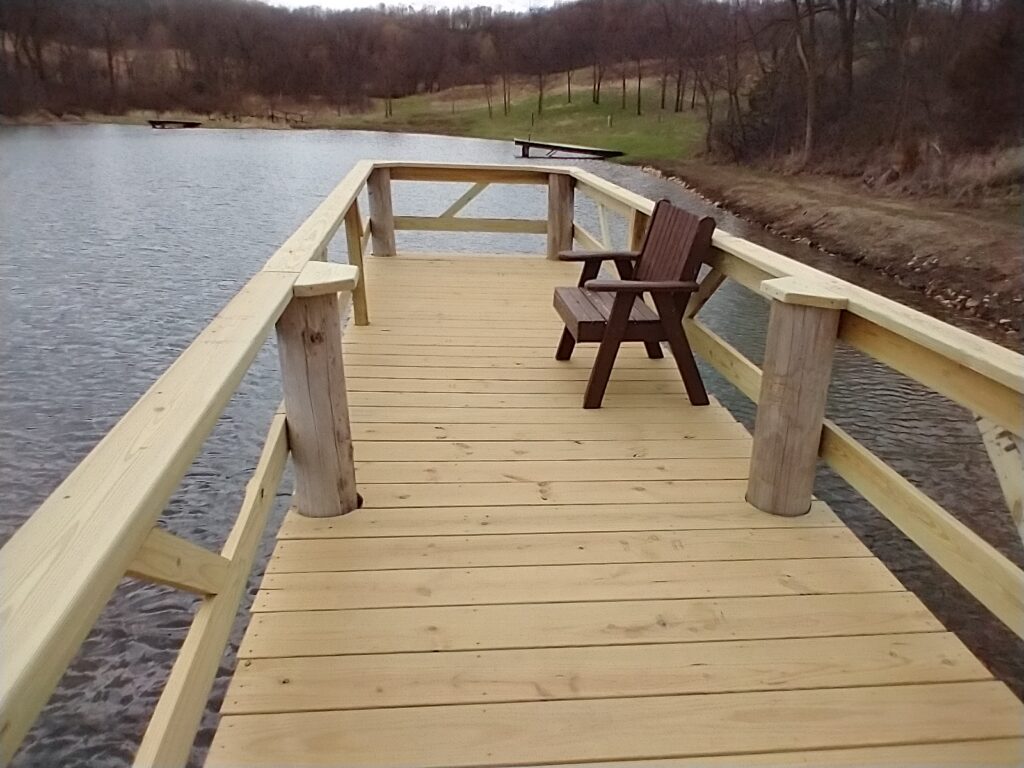 Setting on the dock