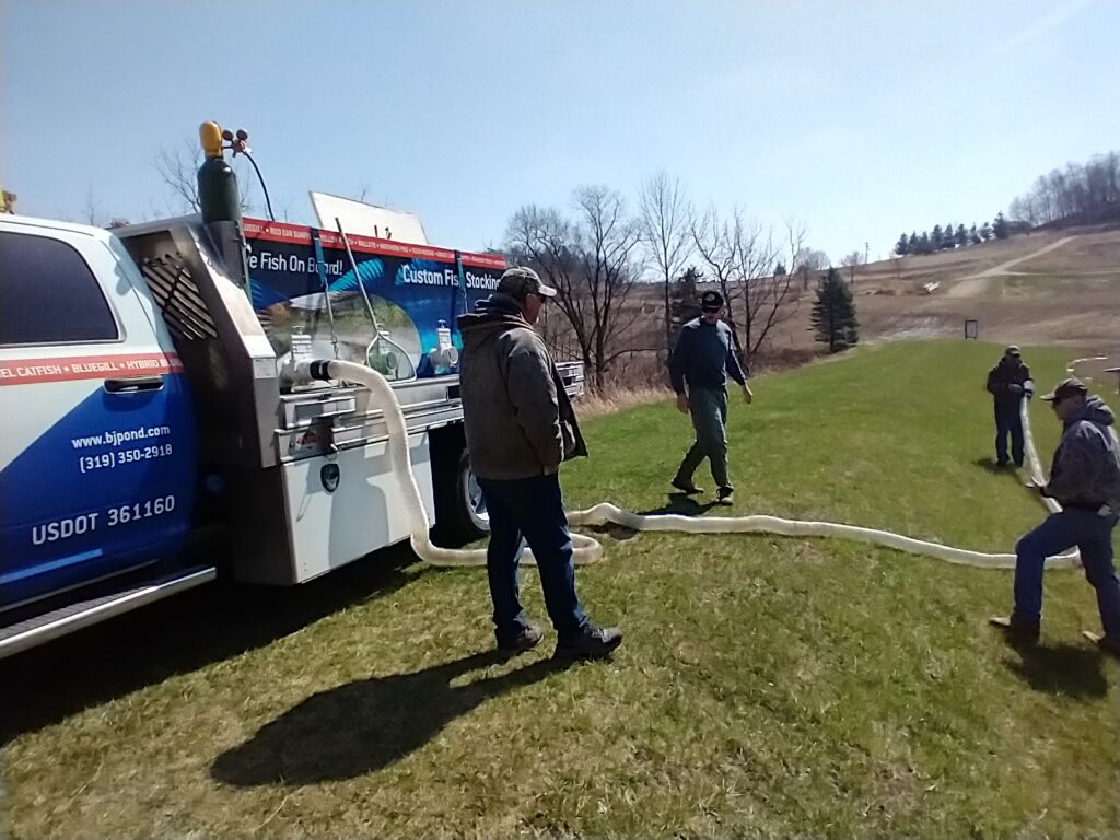 Getting ready to stock fish