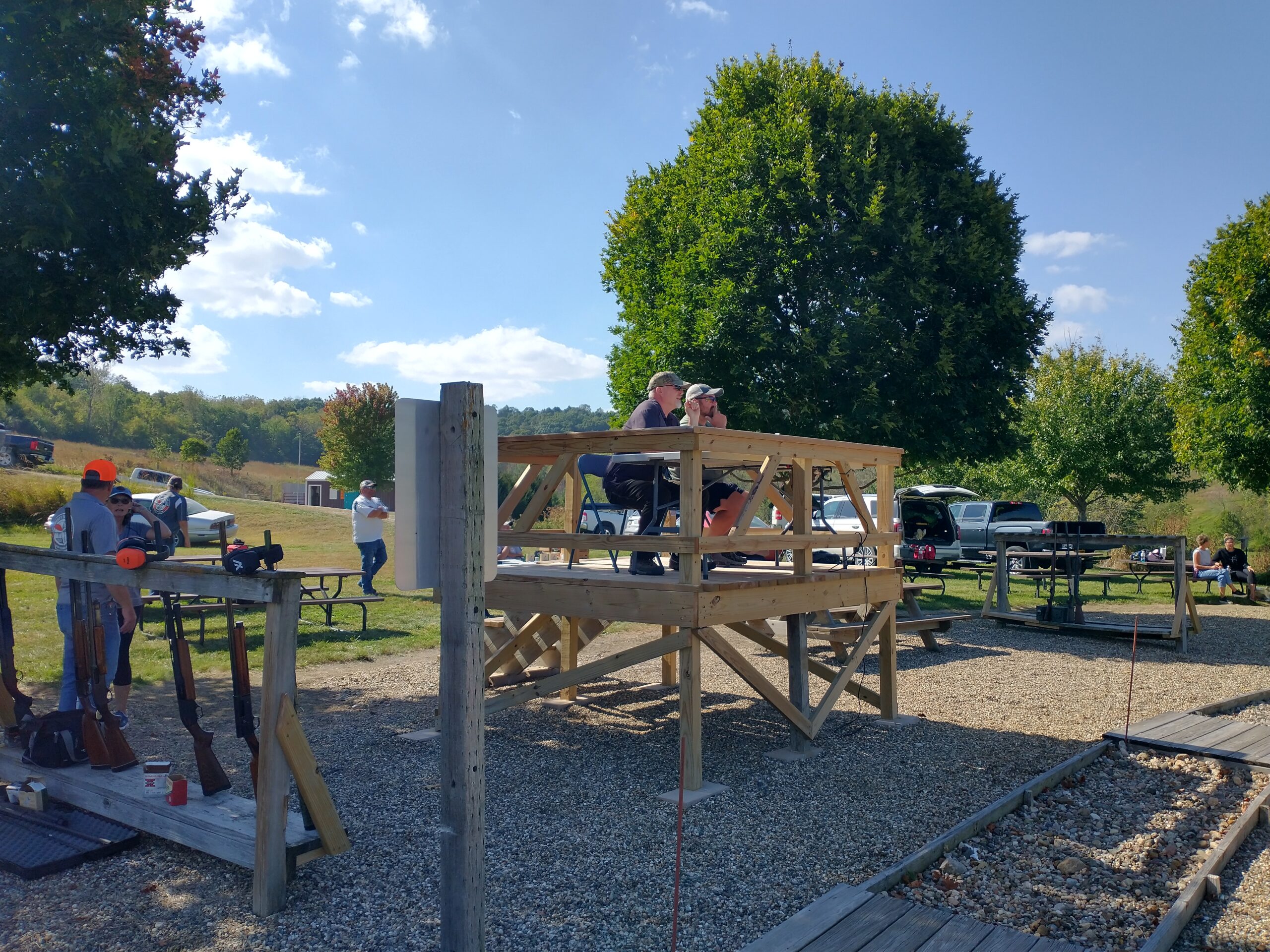 Trap shoot judges stand