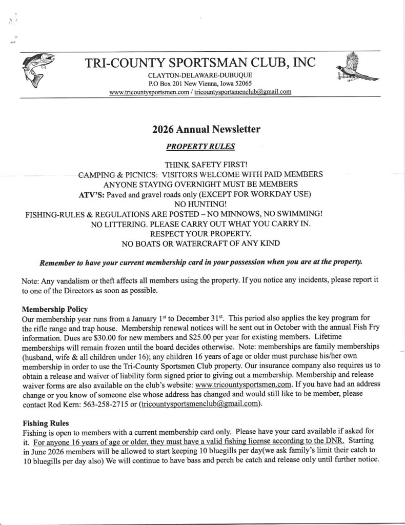 newsletter page 1